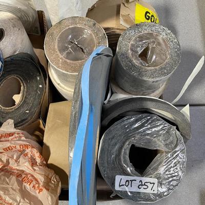 2 Boxes of waterproof flashing Tape & other rolls of ?
