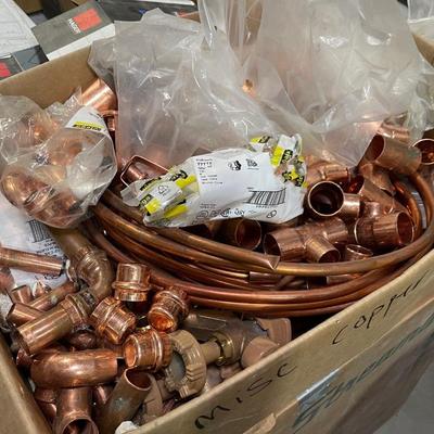 2 Boxes of Copper Pipe Fittings & Tubing - Large Box