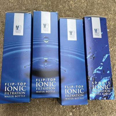 4 New in Box Nikken Filtered Water Bottles