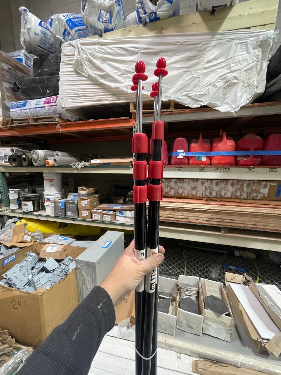 4 New ZipWall spring loaded Extension Poles