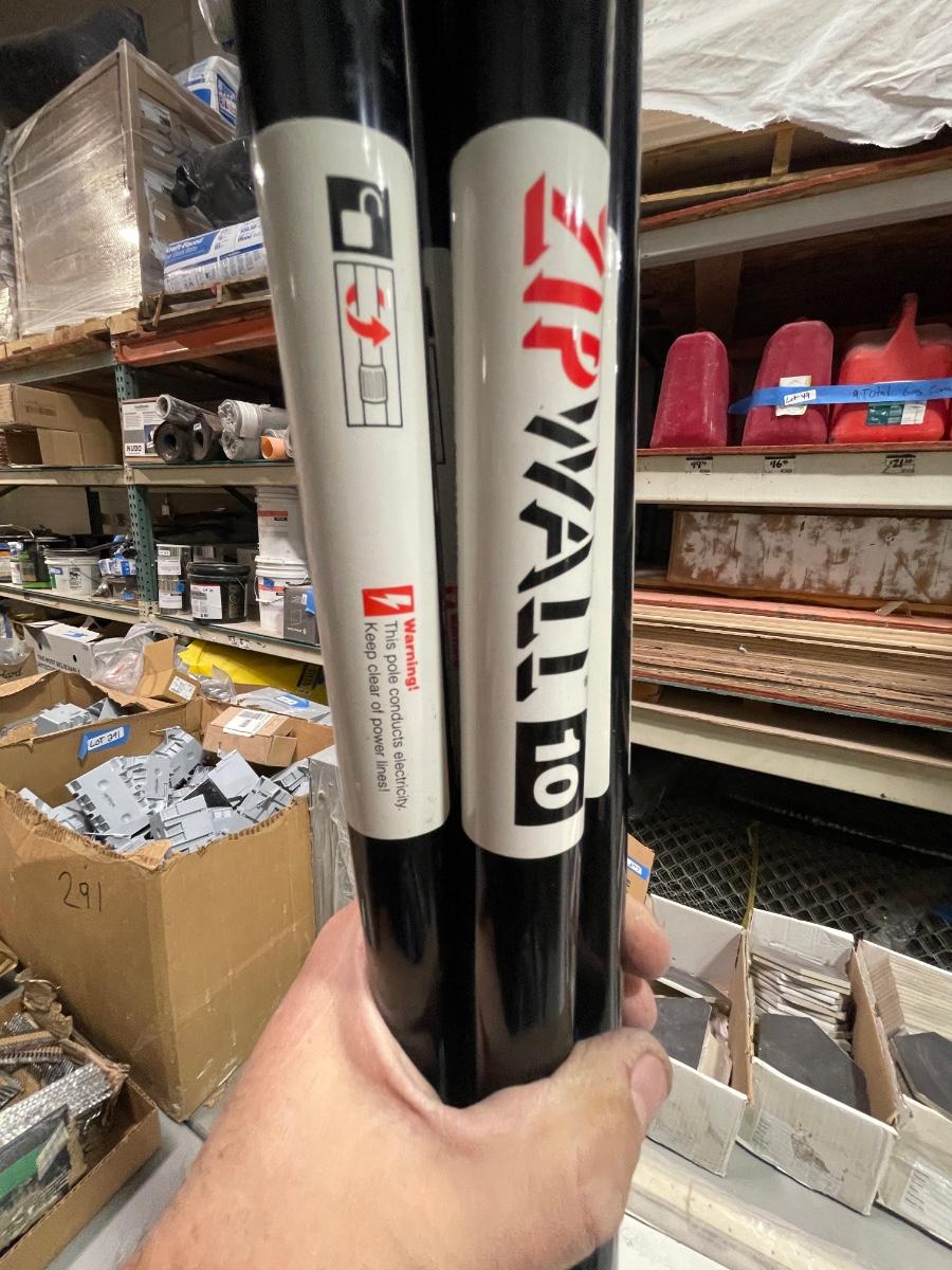 4 New ZipWall spring loaded Extension Poles