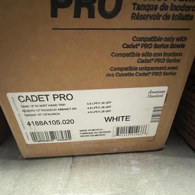 4 American Standard White Cadet Pro Toilet Tanks - New in Boxes