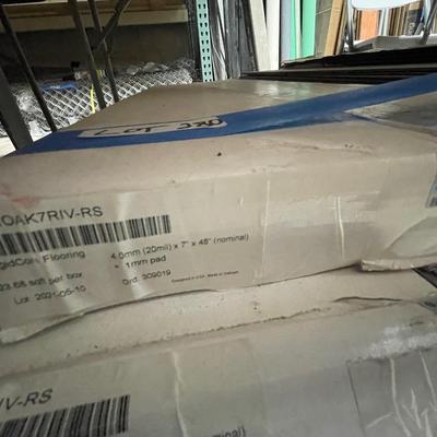 Pallet Full of Grayish RigidCore New Flooring - 18 boxes 4mm x 7" x 48"