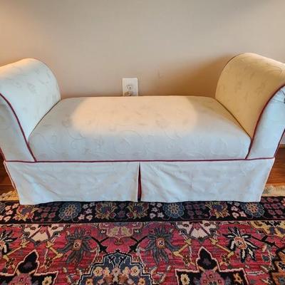 Skirted Bedroom Bed Bench 48