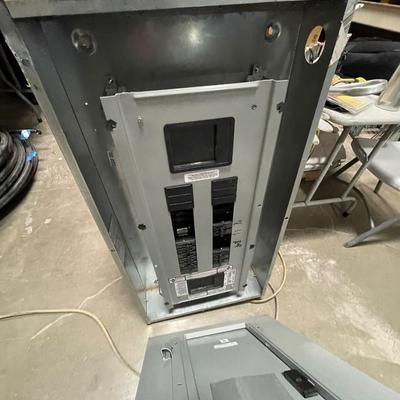 Metal Power Box/Circuit Breaker Box with Breakers 20"w x 38"t