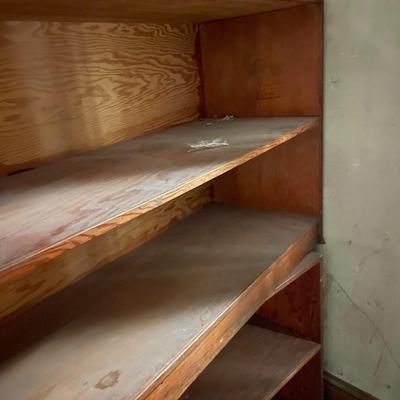 Pine Double-Sided Retail Shelf; Two Shelves Total