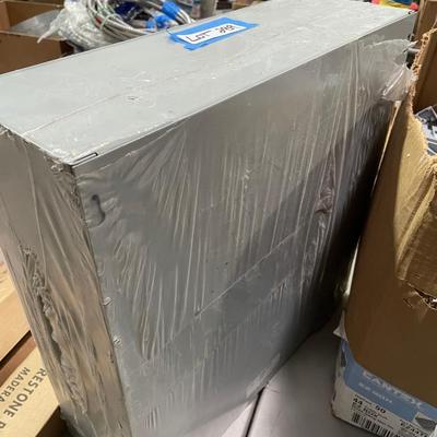 Brand New Gray Electrical Box - wrapped 18