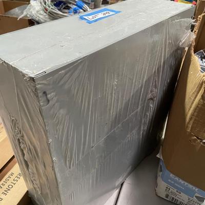 Brand New Gray Electrical Box - wrapped 18" x 18" x 6"