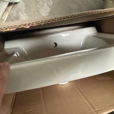New Sink - A Brand New American Standard White Porcelain Bathroom Sink
