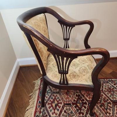 Vintage Ornate Parlor Chair