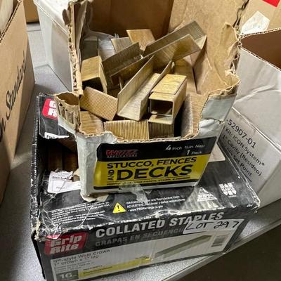 2 Boxes of Collated Staples - Grip Rite P Style Wide 1" crown - 1" leg