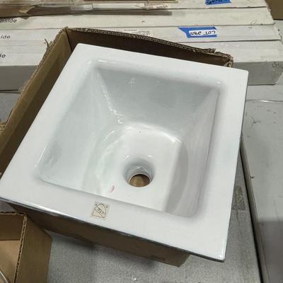New SINK - Zurn Commercial 2" No Hub Floor Sink - Cast Iron Enameled - New In Box