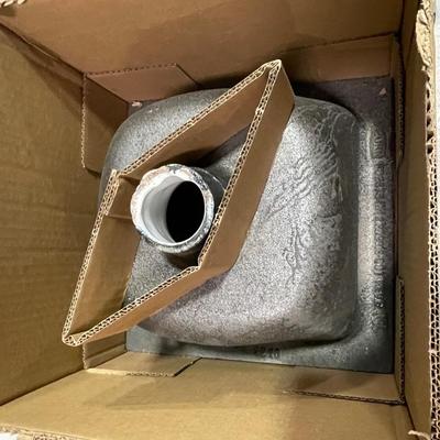 New SINK - Zurn Commercial 2" No Hub Floor Sink - Cast Iron Enameled - New In Box