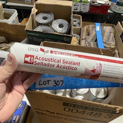 13 Tubes of USG Sheetrock Acoustical Sealant - Large 29 oz New Tubes