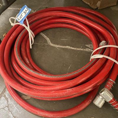 Red Heavy Commercial Hose - At Least 40 foot long +