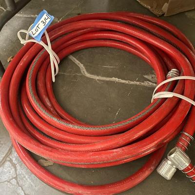Red Heavy Commercial Hose - At Least 40 foot long +