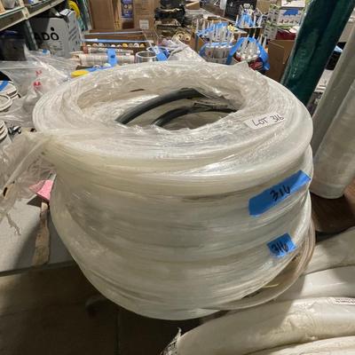 Several Rolls of Clear Plastic Tubing - various sizes/lengths