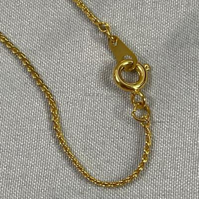 Gold Tone Sailboat Necklace