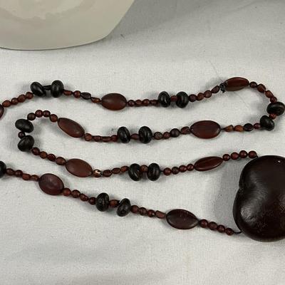 Sea Bean Beaded Necklace