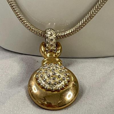 Silver Tone and Gold Tone Necklace