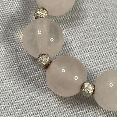 Pink Stone Rose Quartz Bracelet