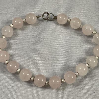 Pink Stone Rose Quartz Bracelet
