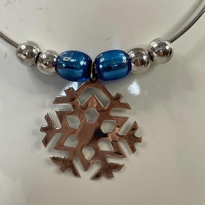 Sterling Silver Snowflake Necklace