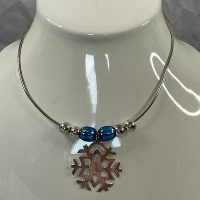 Sterling Silver Snowflake Necklace