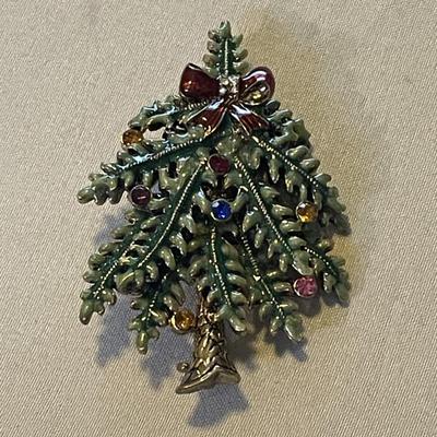 2004 Avon First Annual Christmas Tree Brooch