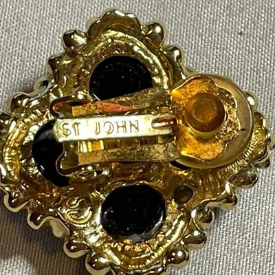 Vintage St John Clip On Earrings