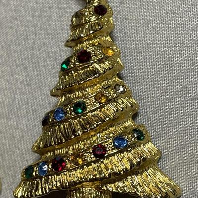 Christmas Tree Brooches - One is JJ