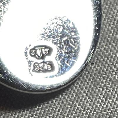 925 JJJ Initial Charm Pendant
