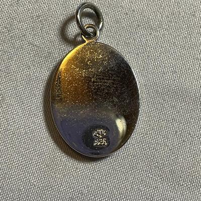 925 JJJ Initial Charm Pendant