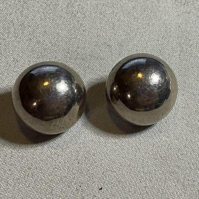 925 Mexico Puffed Earrings