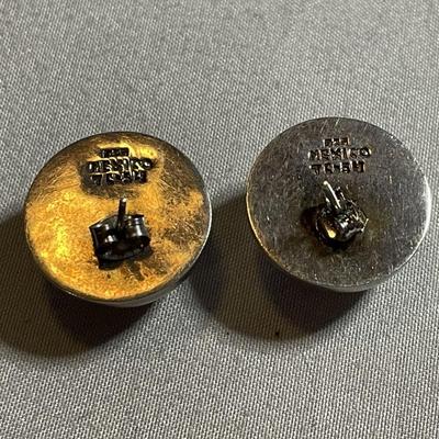 925 Mexico Puffed Earrings