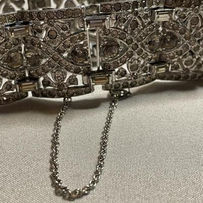 Vintage Panel Rhinestone Bracelet