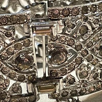 Vintage Panel Rhinestone Bracelet