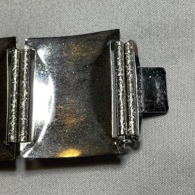 Floral Relief Panel Bracelet