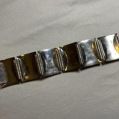 Floral Relief Panel Bracelet