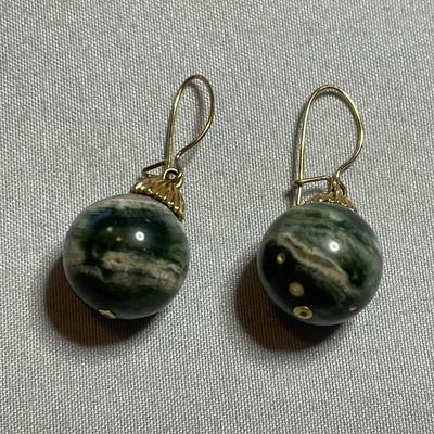 Seraphinite Gemstone Earrings