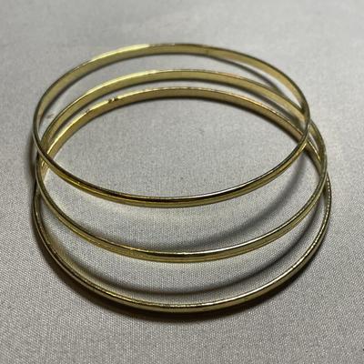 Gold Tone Premier Designs Bangle Bracelets