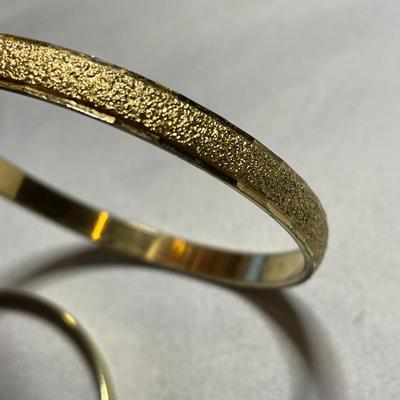 Gold Tone Premier Designs Bangle Bracelets