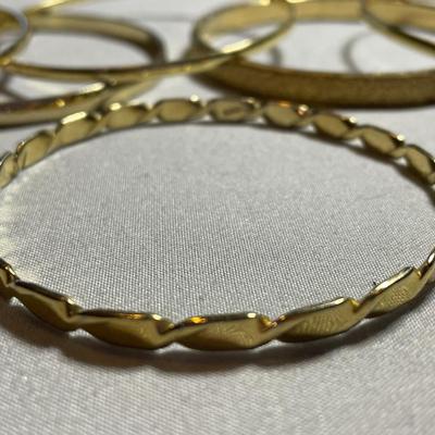 Gold Tone Premier Designs Bangle Bracelets