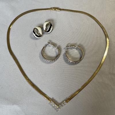 Earrings and Necklace