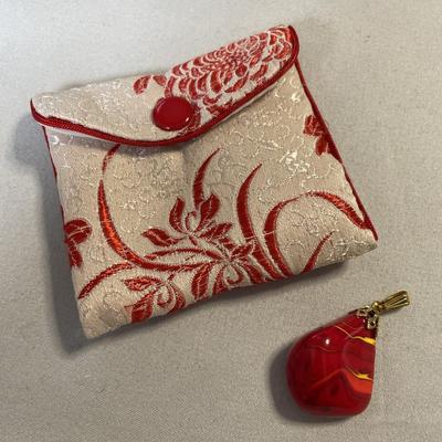 Red, Yellow, Orange Glass Pendant