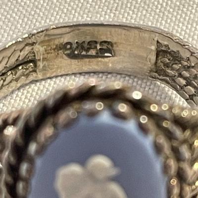 Wedgwood Jasperware England Cameo Ring