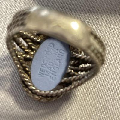 Wedgwood Jasperware England Cameo Ring