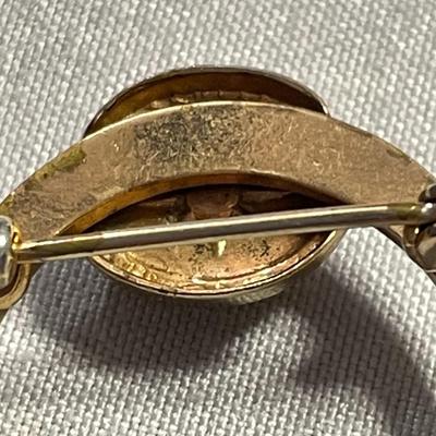 Vintage Brooch with Monkeys