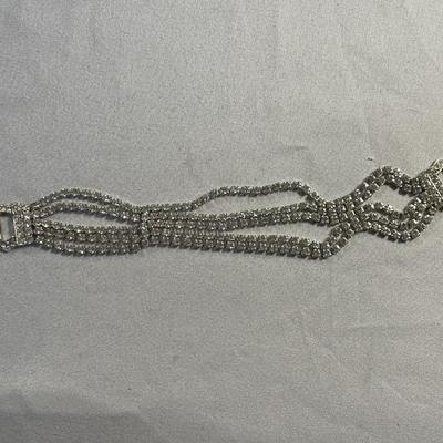 5 Strand Rhinestone Bracelet