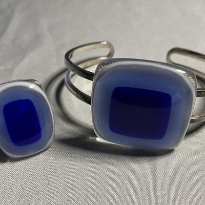 Art Glass Bracelet and Ring